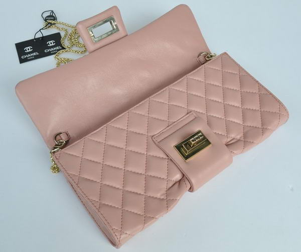 Fake Chanel Mademoiselle Turnlock Clutch Bags 2253 Pink On Sale